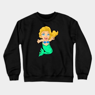 Mermaid cartoon Crewneck Sweatshirt